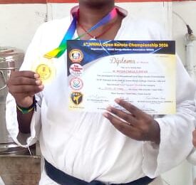 Karate Championship Victory – Achievement Overview The Department of Computer Science (Self Finance), Kamaraj College (Autonomous), Thoothukudi, proudly celebrates a remarkable sporting achievement by its student M. Madhu Bala Sundar of II B.Sc. Computer Science – Batch III. He participated in the International Level Open Karate Championship held at Queen Mary's College, Chennai on 8 February 2026 and secured 1st Place in the Individual Kata – Youth (21 Years Category). This outstanding performance marks a proud moment for the department and the institution. About the Karate Championship Victory The Karate Championship Victory reflects dedication, discipline, and years of consistent practice. Competing at an international-level open championship demands high physical endurance, mental focus, and technical precision. Securing first place in the Individual Kata category signifies: Mastery of form and technique Precision in execution Strong mental concentration Competitive confidence under pressure The Youth (21 years) category featured talented participants from various regions, making the achievement even more commendable. Understanding the Individual Kata Event In karate, Kata represents a sequence of structured movements demonstrating offensive and defensive techniques against imaginary opponents. Success in this event depends on: Balance and posture Coordination and rhythm Power control and breathing Accuracy in stance and transitions Winning the Individual Kata category at an international platform highlights technical excellence and consistent training. Departmental Pride and Recognition The Karate Championship Victory has brought immense pride to the Department of Computer Science (SF). Academic excellence combined with sporting achievements reflects the holistic development encouraged by the institution. The Management, Principal, faculty members, and fellow students congratulated M. Madhu Bala Sundar for his exceptional accomplishment and dedication. Internal Link: Kamaraj College (Autonomous), Thoothukudi Significance of Sports in Higher Education Achievements such as this Karate Championship Victory underline the importance of sports in higher education. Participation in competitive sports helps students develop: Discipline and time management Confidence and resilience Leadership qualities Physical and mental strength Balancing academics with sports requires determination and effective planning. International Exposure and Competitive Excellence Competing in an International Level Open Championship provides exposure to diverse competitors and high standards of evaluation. The Karate Championship Victory at such a platform enhances the student’s profile and reflects dedication to continuous improvement. The event held at Queen Mary’s College, Chennai, attracted skilled karate practitioners, making the competition highly challenging. Encouraging Student Talent Beyond Academics Kamaraj College (Autonomous), Thoothukudi strongly encourages students to pursue excellence in co-curricular and extracurricular activities. The Karate Championship Victory demonstrates the institution’s commitment to supporting diverse talents. Participation in sports fosters holistic personality development and builds character alongside academic achievement. National and International Karate Platforms Karate continues to gain recognition at national and international levels. Participation in competitive events opens pathways for advanced training and higher-level competitions. For more information about karate federations and sports development initiatives: External Links: World Karate Federation Sports Authority of India Overall Impact of the Karate Championship Victory The Karate Championship Victory achieved by M. Madhu Bala Sundar stands as a symbol of determination and excellence. His success inspires fellow students to pursue their passions with dedication and confidence. The achievement reinforces the institution’s reputation for nurturing well-rounded individuals. Conclusion The remarkable Karate Championship Victory secured on 8 February 2026 is a proud milestone for the Department of Computer Science (SF) and Kamaraj College. Winning 1st place in the Individual Kata – Youth category at an international-level championship reflects outstanding skill and perseverance. The institution wholeheartedly congratulates M. Madhu Bala Sundar and wishes him continued success in his future endeavours.