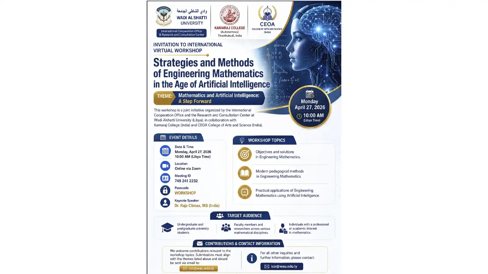 AI Mathematics Workshop