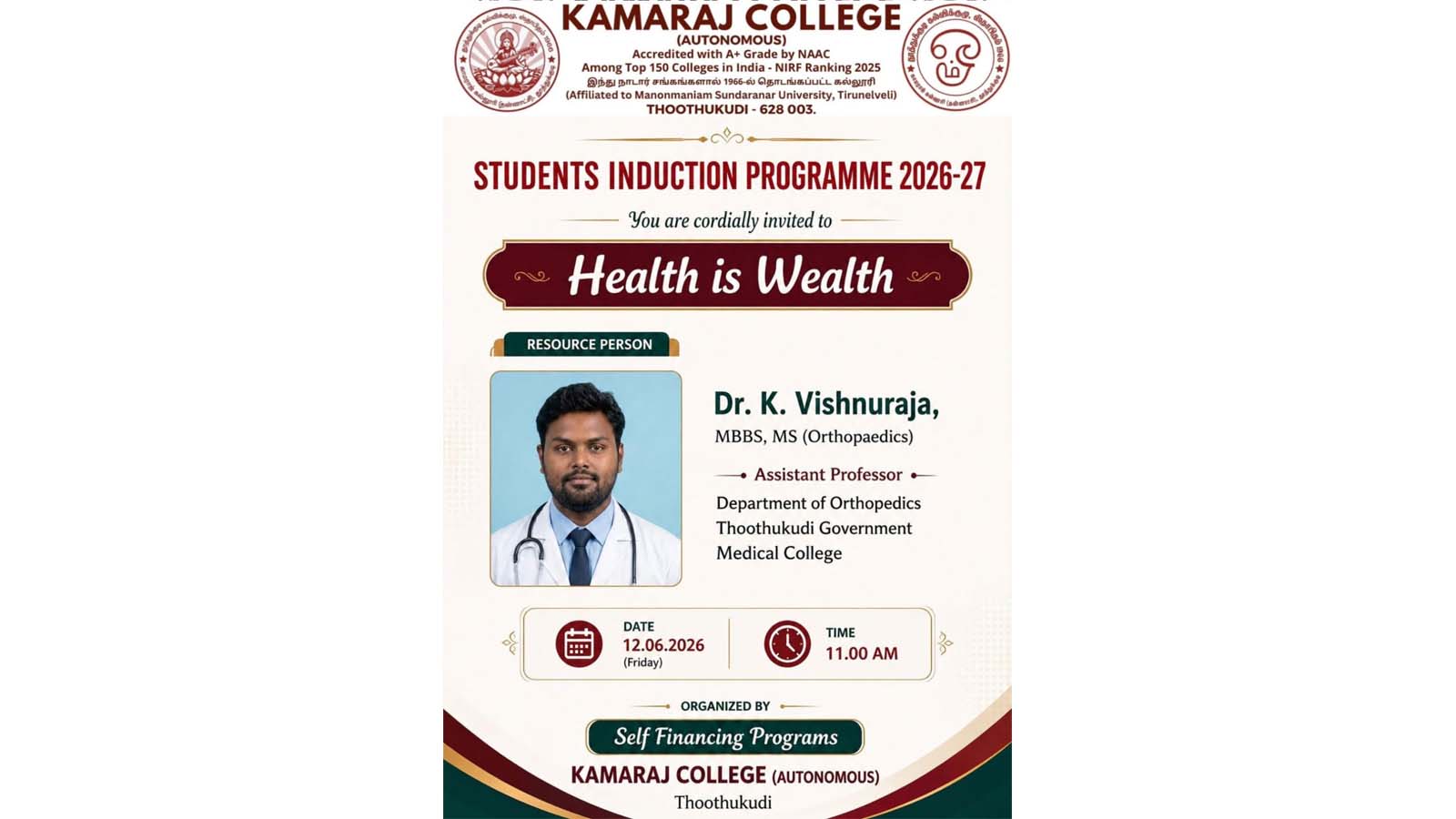 Health is Wealth Session