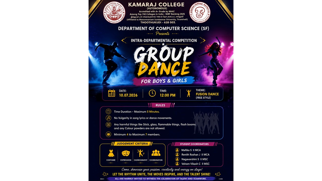 Intra-Departmental Dance Competition