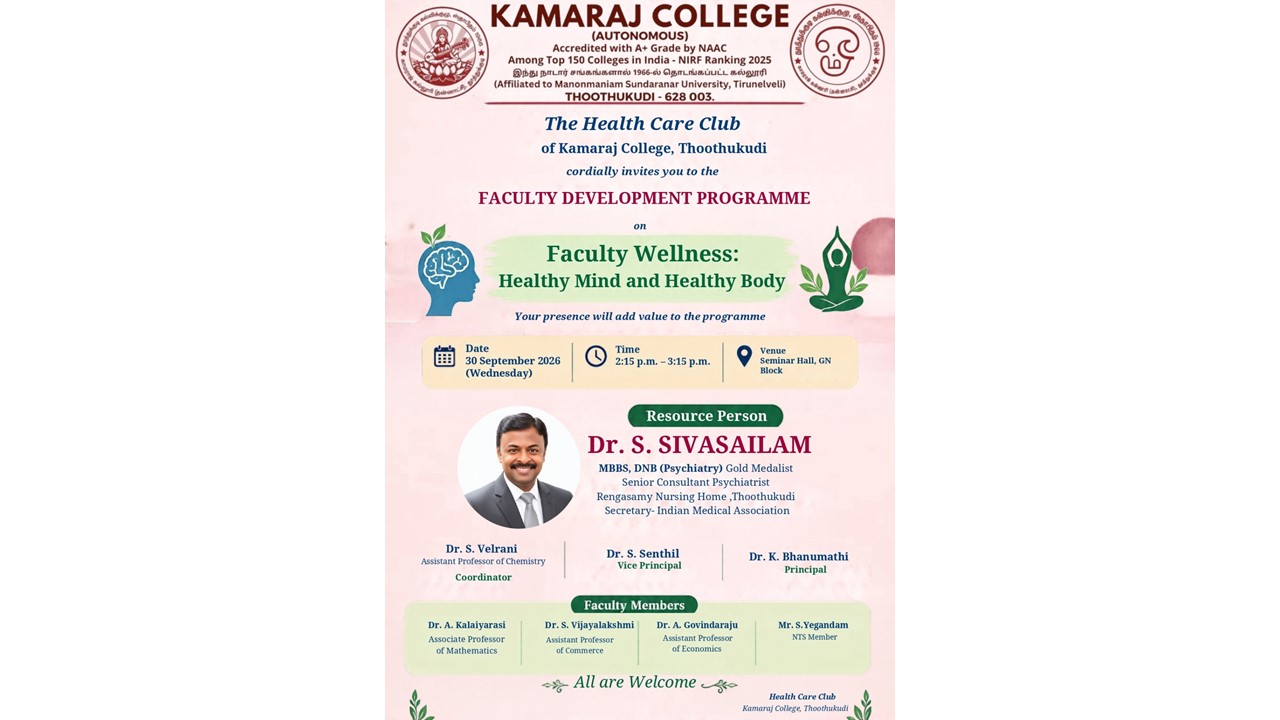 Faculty Wellness Programme