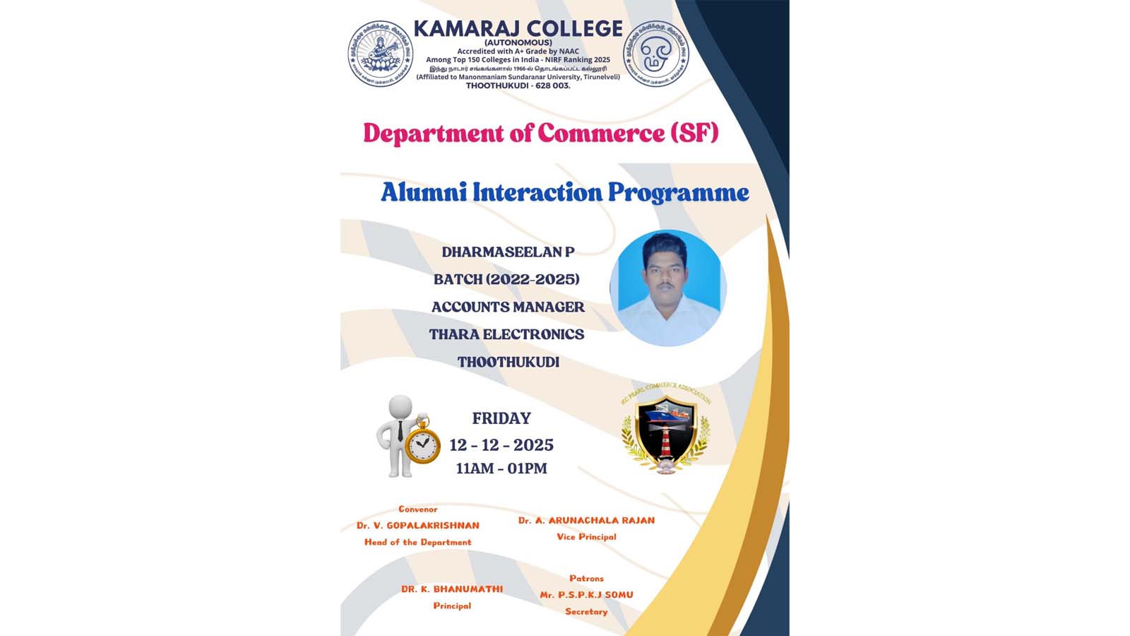 Alumni Interaction Programme Commerce