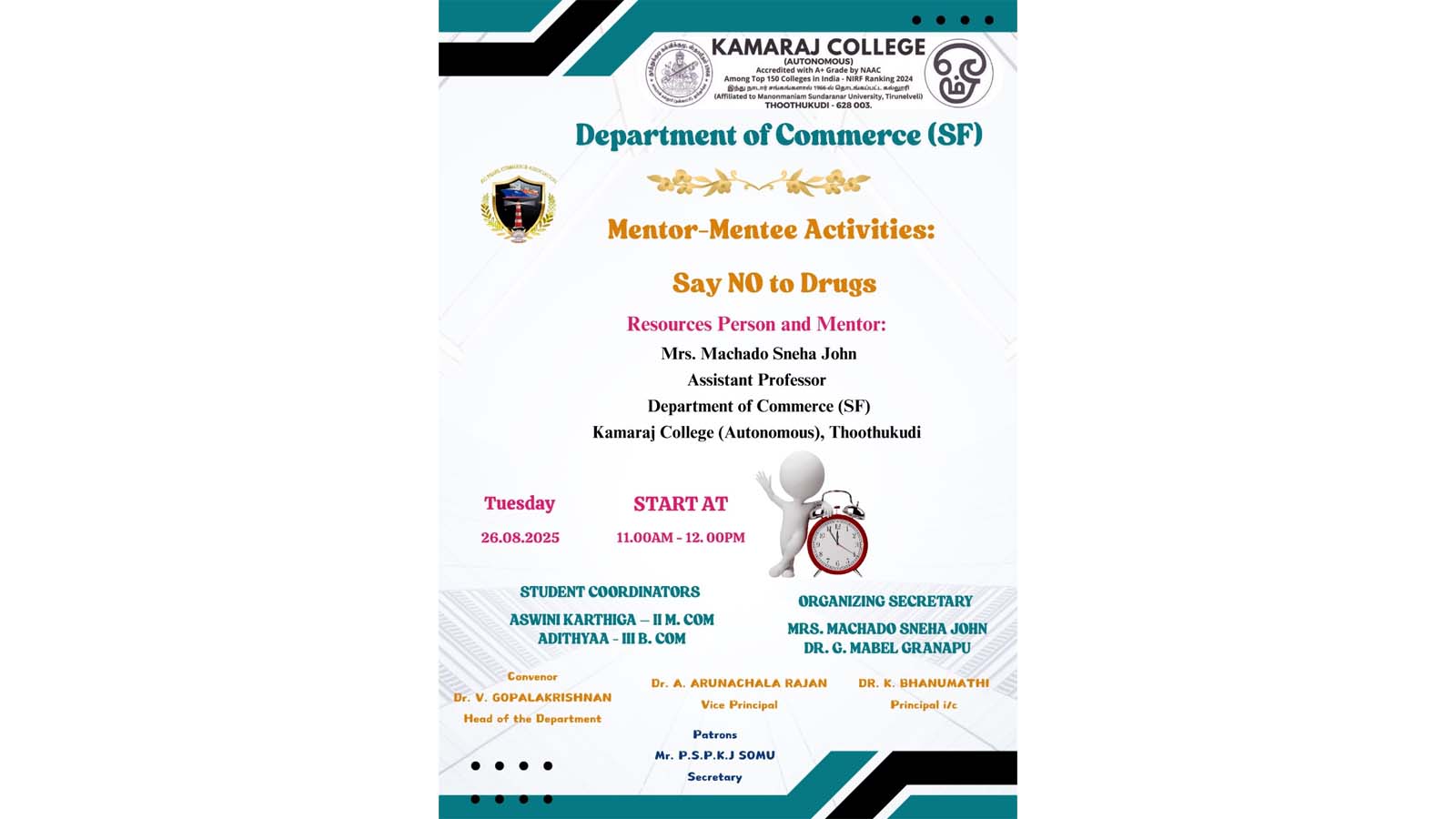 Mentor-Mentee Activity on Say NO to Drugs