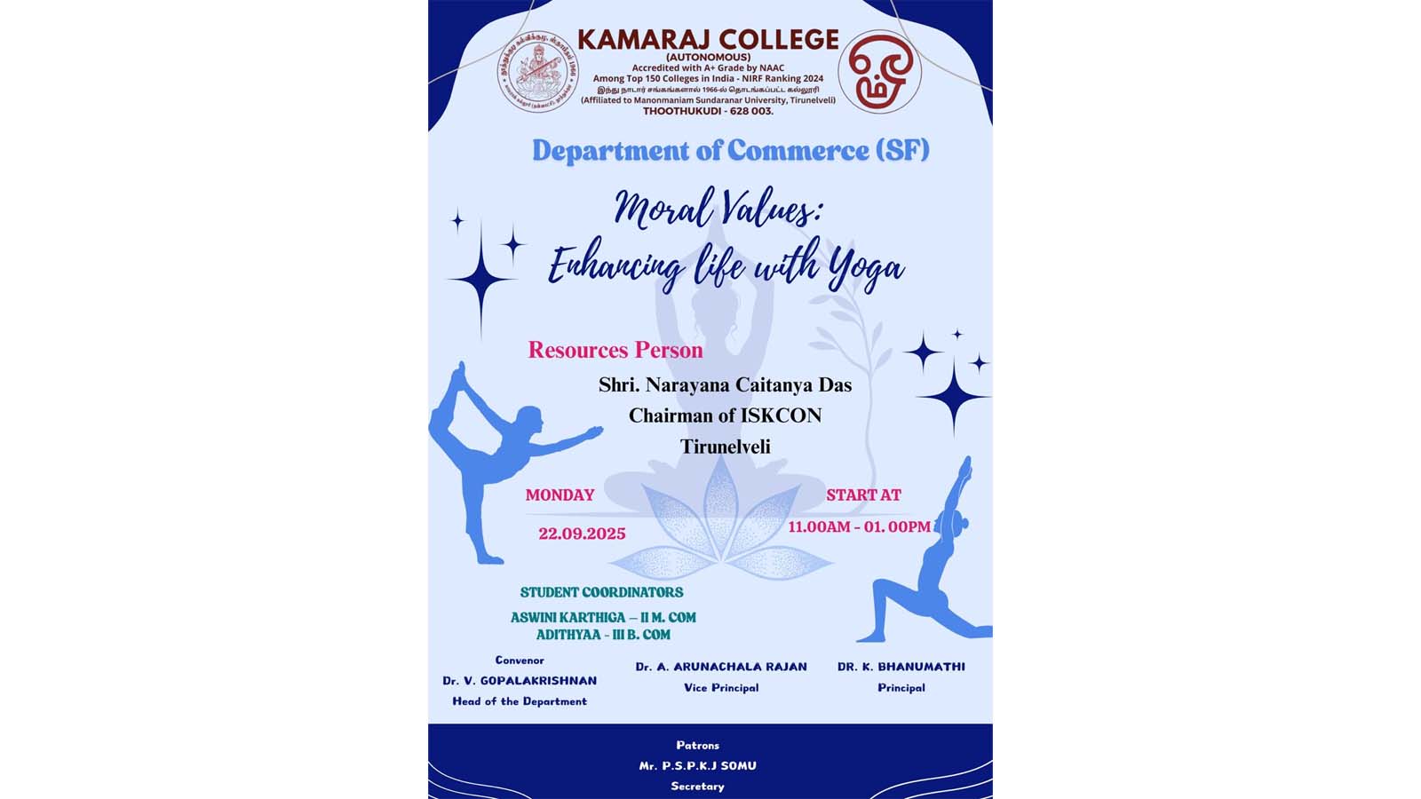 Moral Values Enhancing Life with Yoga