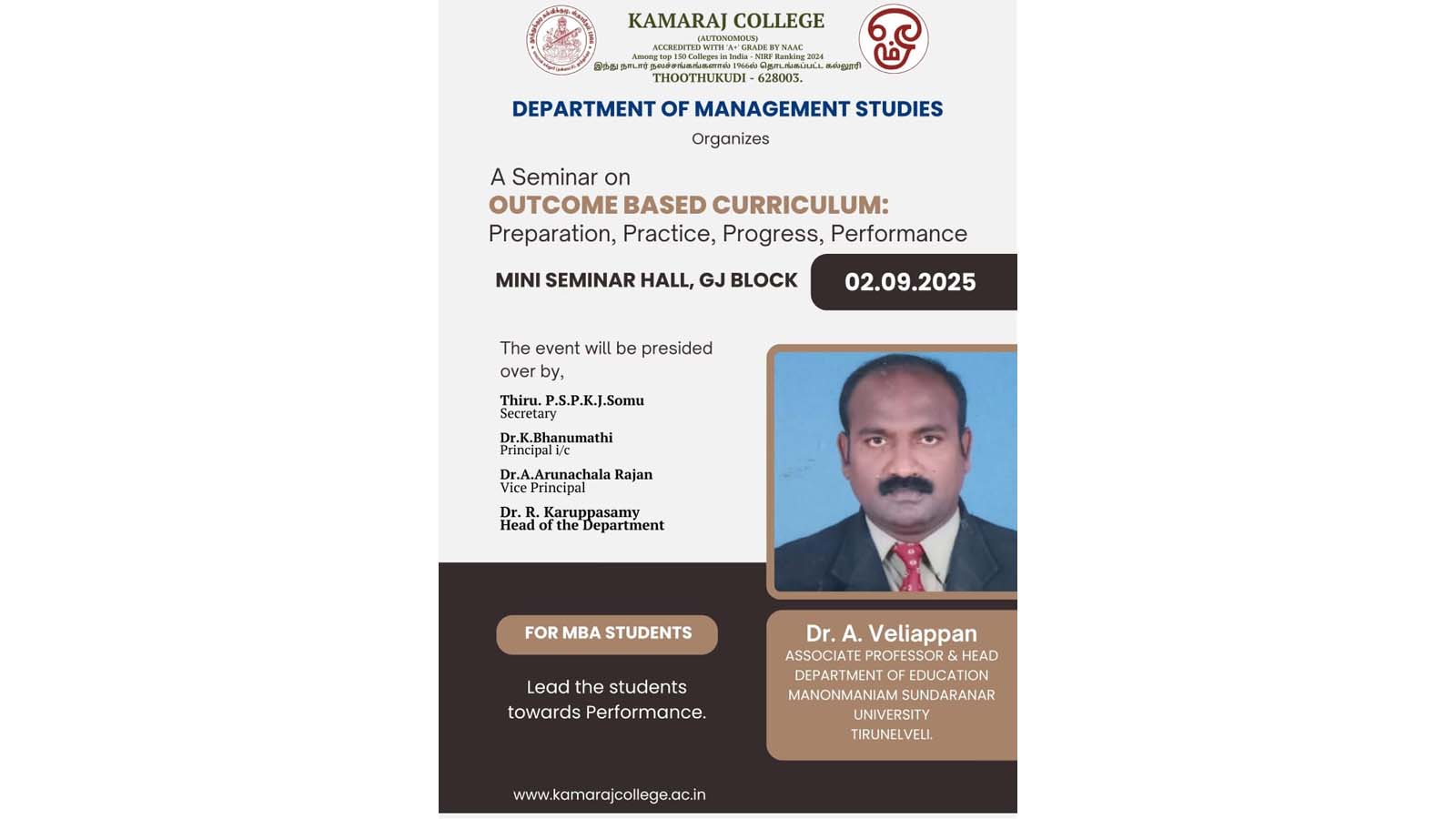 Outcome Based Curriculum Seminar