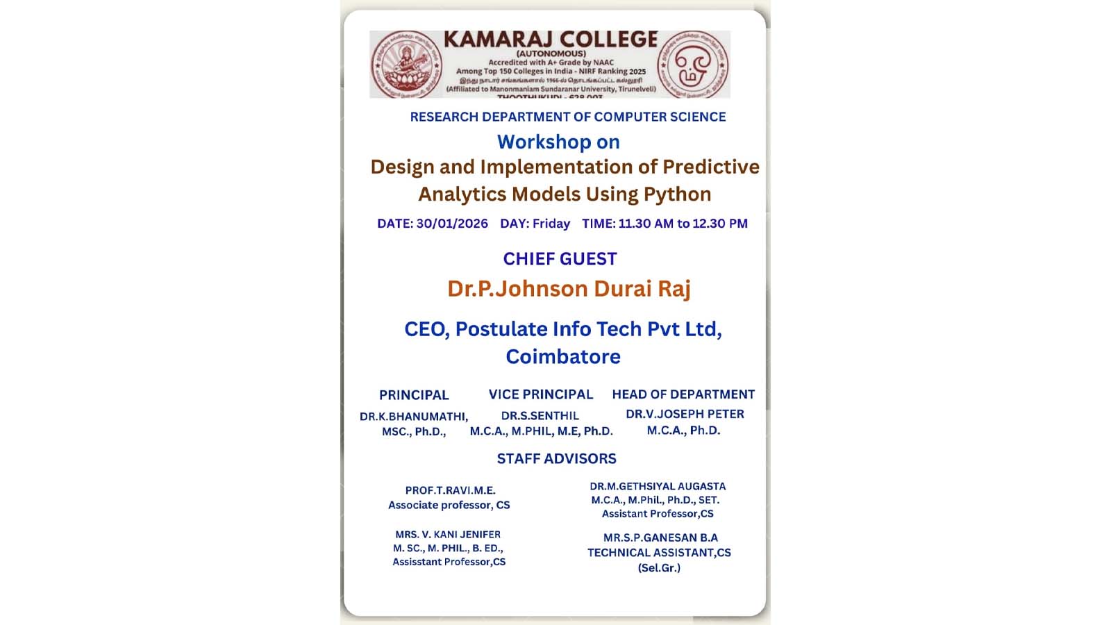 Predictive Analytics Workshop